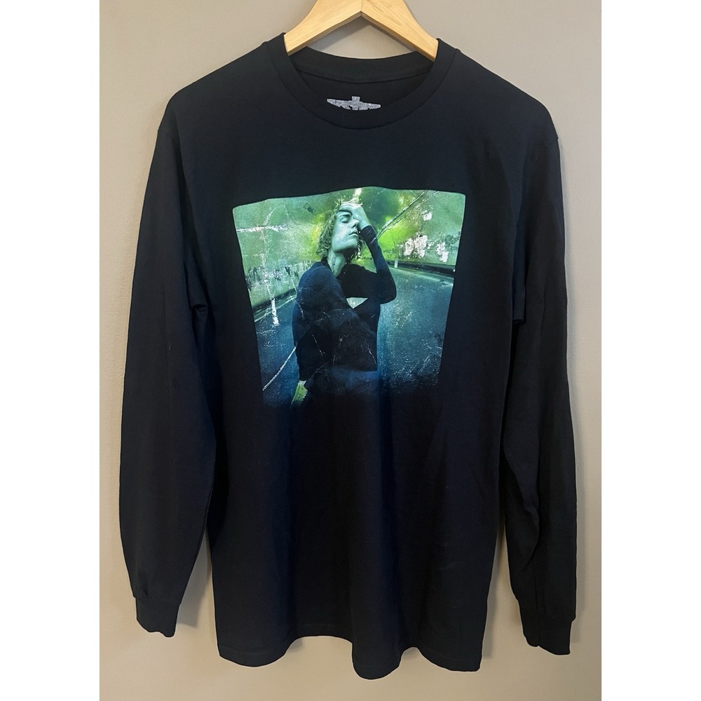 Justin Bieber Justice World Tour 2022 Long Sleeve Shirt Black Men Medium Graphic